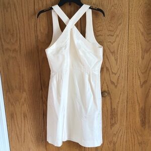 J. Crew White/Cream  Halter Sundress Size  12P